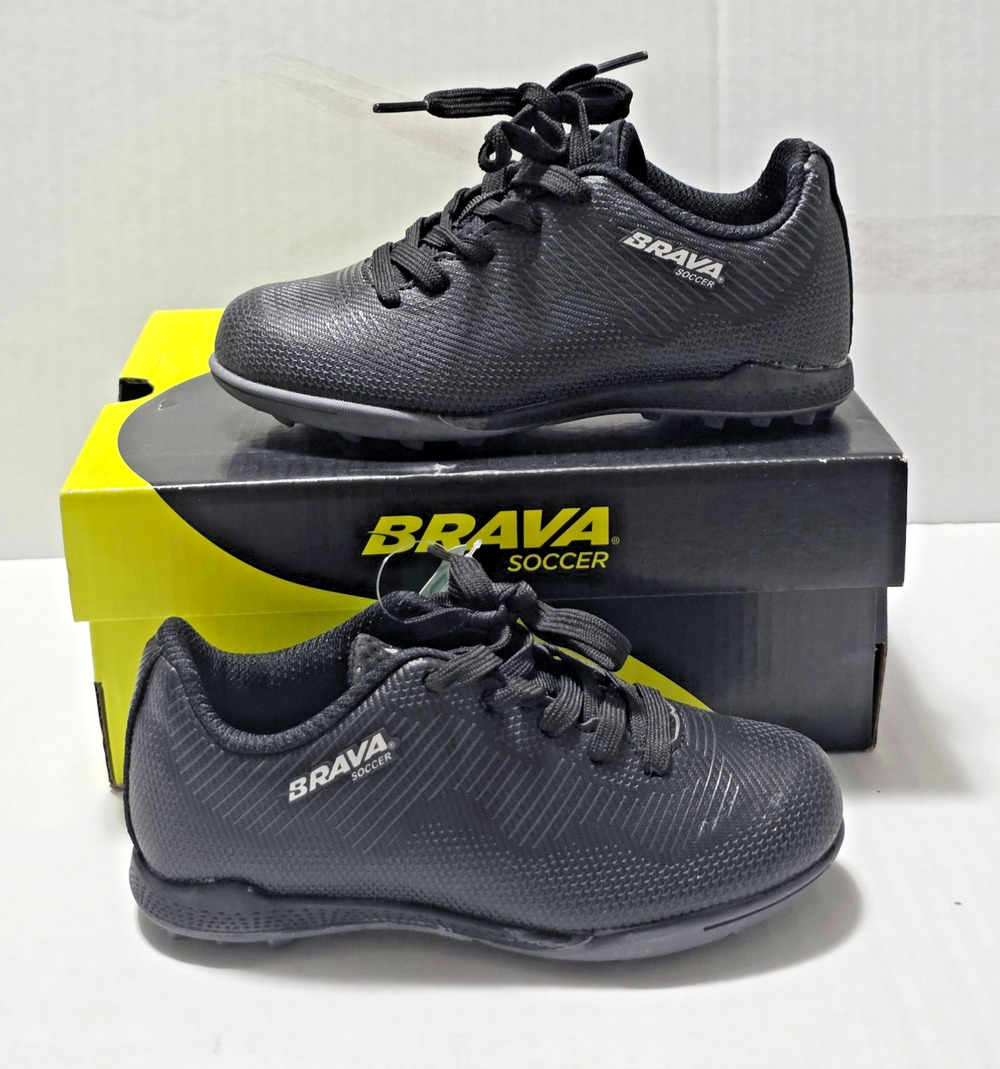 Brava Soccer Youth Exempt Turf 2.0 Soccer Shoes Black Boys Size 11D